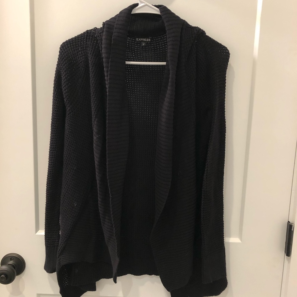 Black cardigan